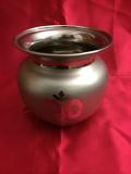 Stainless Steel Lota / Kalash w/ Om Engraving for Pooja