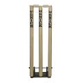 SNICK HIGH QUALITY Metal Base Cricket Spring Three Stumps + BAILS