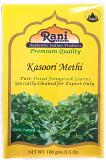 Rani Fenugreek Leaves Dried, All Natural (Kasoori Methi) 100g (3.5oz) ~ Gluten Free Ingredients | NON-GMO ~ Vegan