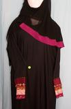 Abaya Dubai Black Sheela Abaya Embroidered #1955