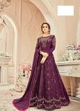 Bollywood Style Embroidered Purple Anarkali Suit (Semi Stitched) Bollywood Style Embroidered Purple Anarkali Suit (Semi Stitched)