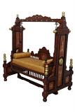 Royal Maharaja Design Carved Wooden Swing / Jhula for Living Room Royal Maharaja Design Carved Wooden Swing / Jhula for Living Room