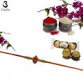 Kalash Rakhi W/ a Handcraft material + Roli & Chaval