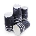 Three Leaf 9 Oz. Ripple Wall Cups, Individually Wrapped, (Black) 900 Ct. (20 Packs Of 45)