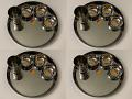 20 Pcs Stainless Steel Dinner Set, 4 Thali Plate, 12 Katori Bowls & 4 Cups