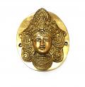 Pure Brass Golden Maa Durga Face Door Knocker