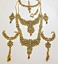 Exquisite Jadau Kundan Meenakari Bridal Jewelry Set
