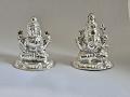 925 Silver Idol of Lakshmi and Ganesh 925 Silver Idol of Lakshmi and Ganesh