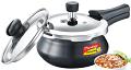 Prestige Deluxe Duo Plus Induction Base Aluminum Pressure Cooker, 2 L