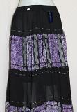 Black Georgette Long Traditional Design Skirt
