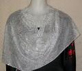 Jersey White Glitter Dupatta Chunni Stole #2140