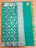 Green 1560 Golden Design Banarsi Dupatta Chunni Stole #2151560
