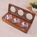 Wooden Dry Fruit Box w/ 3 Containers - Home decor / Gift Wooden Dry Fruit Box w/ 3 Containers - Home decor / Gift