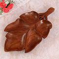 Maple Leaf Shaped 5 Compartment Wooden Tray Maple Leaf Shaped 5 Compartment Wooden Tray