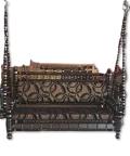 Traditional Indian Style Wooden Ceiling Jhula (Black) Traditional Indian Style Wooden Ceiling Jhula (Black)