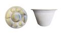 Biodegradable 9-Compartment Plates / Thali / Meal Lunch Dinner Tray - 100 with Bowl