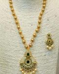 Traditional & Modern One Gram Gold Chain & Earrings Set
