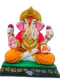 Beautiful n Colorful Fiber Ganesh Statue - 13" # 13