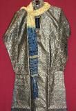 Gray Blue Boy’s Sherwani Kurta Pajama Indian Clothes Set #2708