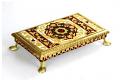Meenakari Sinhasan, Golden Pooja Patali/ Puja Table Patali Meenakari Sinhasan, Golden Pooja Patali/ Puja Table Patali