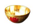 Golden Brass Ethnic Meenakari Large & Medium Vati (Bowl)