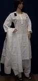 Suit 2798 Ivory Cotton Shadow Work Salwar Kameez Dupatta (Xtra Large 44")