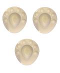 3 Pcs Pani Puri Thali, Melamine Oval Shape Serving Dish Bowl Plate