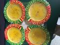 Fancy Traditional Festive Color Clay Diya / Diwali Candles - 4 Pcs Fancy Traditional Festive Color Clay Diya / Diwali Candles - 4 Pcs