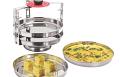 Stainless Steel Cooker Insert / Dhokla Making Stand / Steamer - 4 Tier Stainless Steel Cooker Insert / Dhokla Making Stand / Steamer - 4 Tier