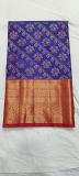 Blue with Red Border Pattu Saree Blue with Red Border Pattu Saree