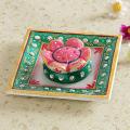 Incense Stick Stand Kundan Meena Work Marble Tray Incense Stick Stand Kundan Meena Work Marble Tray