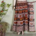 Brown & Black Rajasthani Print Long Skirt Brown & Black Rajasthani Print Long Skirt