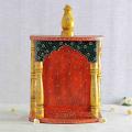 Handcrafted Small Wooden Wall Hanging Puja Mandir for Home Handcrafted Small Wooden Wall Hanging Puja Mandir for Home