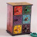 Rectangular Embossed Handcrafted Wooden Box Rectangular Embossed Handcrafted Wooden Box