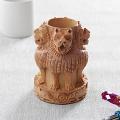 Traditional Ashok Stumb Carved Designer Pen Holder Traditional Ashok Stumb Carved Designer Pen Holder