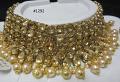 Necklace Indian Designer Golden Choker Necklace & Earrings Set Necklace Indian Designer Golden Choker Necklace & Earrings Set