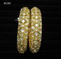 Bangles / Kada - Indian Designer Golden Bangles Size - 2.6