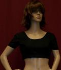 Choli Blouse, Black Fine Crepe Stitched Choli Blouse for Saree #309a