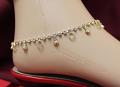 Golden Anket, Traditional Indian Payal Costume Jewelry