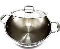 Vinod Platinum Triply Stainless Steel Extra Deep Kadai with Lid 30cm 5.5Ltr Vinod Platinum Triply Stainless Steel Extra Deep Kadai with Lid 30cm 5.5Ltr