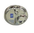 Stainless Steel Appetizer / Pav Bhaji Thali Plate w/ 3 Section 10.5" Stainless Steel Appetizer / Pav Bhaji Thali Plate w/ 3 Section 10.5"