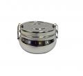 Stainless Steel Mini To Go Lunch Box w/ 2 Containers Stainless Steel Mini To Go Lunch Box w/ 2 Containers