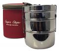 Insulated Bag & Stainless Steel Tiffin Lunch Box 3 Tier 