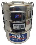 Stainless Steel Tiffin Lunch Box, Small - 3 Tier Stainless Steel Tiffin Lunch Box, Small - 3 Tier