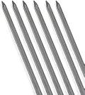 Stainless Steel BBQ Kabob Skewers – Flat Design (1 Pc)