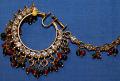 Nose Chain, Golden Indian Zircon Traditional Nath 