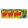 Vim Dishwash Bar With Plastic Coated- Lemon (200g Approx.) (Pack of 3)