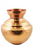 Copper Matka / Kalash for Water Storage 8.5" 