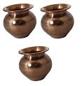 Small & Large 100% Pure Copper Lota Kalash for Pooja 3" - 6.25" (3 Pcs) Small & Large 100% Pure Copper Lota Kalash for Pooja 3" - 6.25" (3 Pcs)