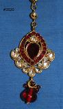 Maang Tikka Head Jewelry Golden Jhoomar w/ Stone Work #3520 Maang Tikka Head Jewelry Golden Jhoomar w/ Stone Work #3520